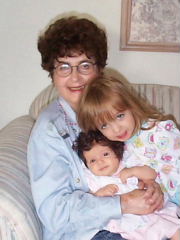 Barbara Herold with her granddaughters Sarah and Rachel